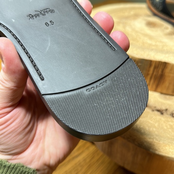 COACH Tea Rose with Rivets Slides - Picture 10 of 13